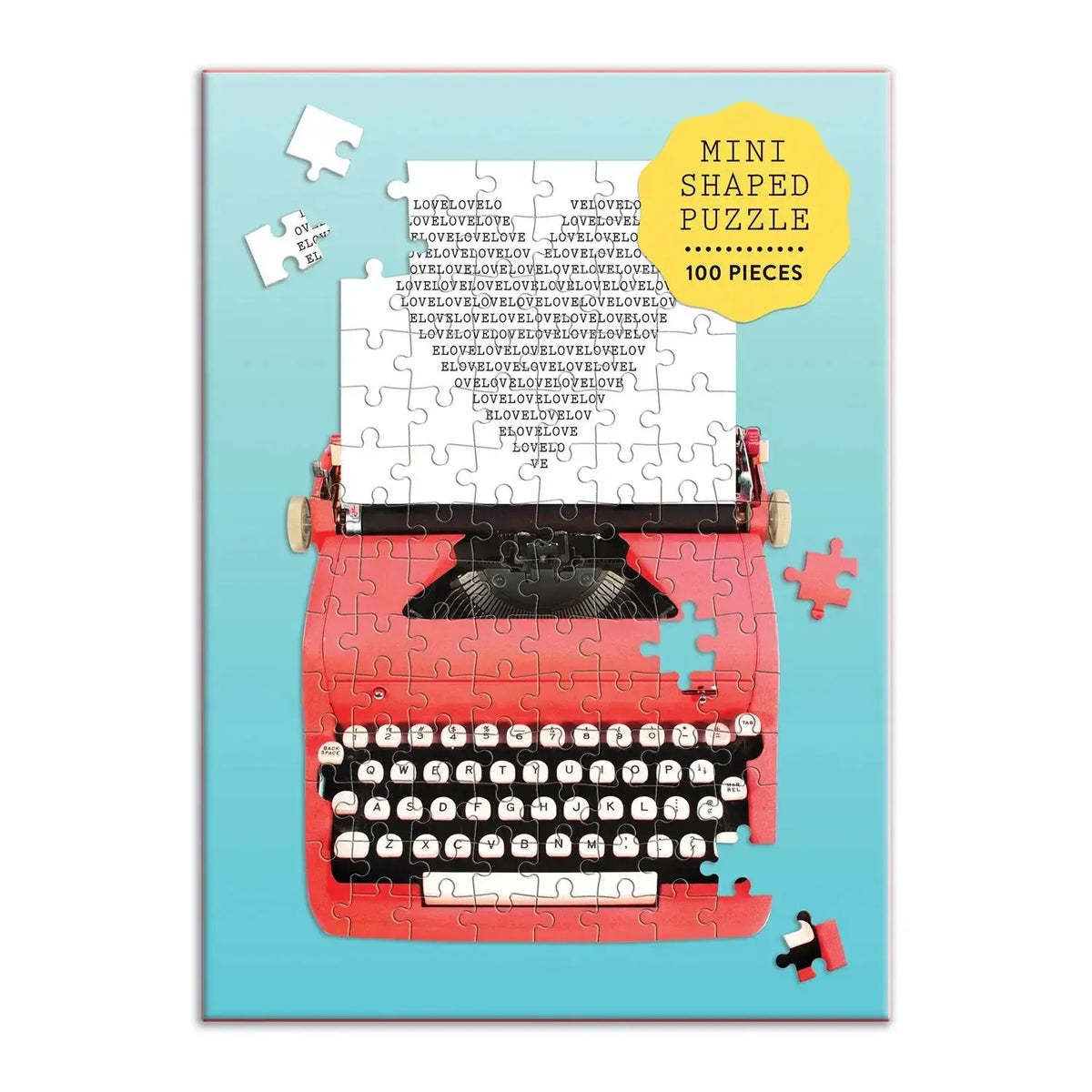 Just My Type 100 Piece Mini Shaped Jigsaw Puzzle Galison