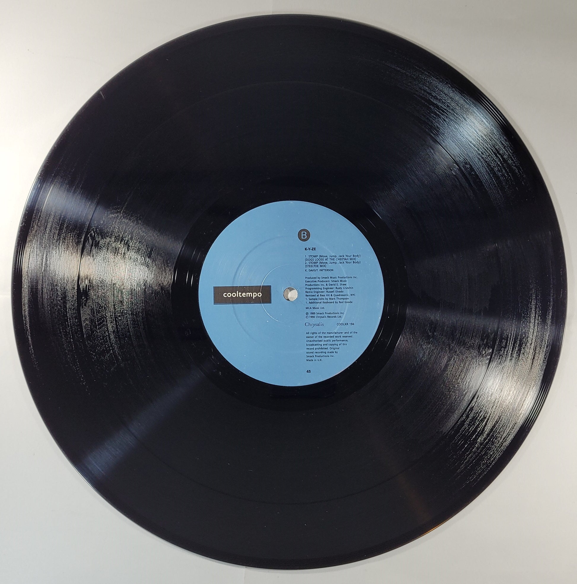 K-Y-Ze - Stomp (Move, Jump, Jack Your Body) (Remix) [1989 Used Vinyl Record 12" Single]