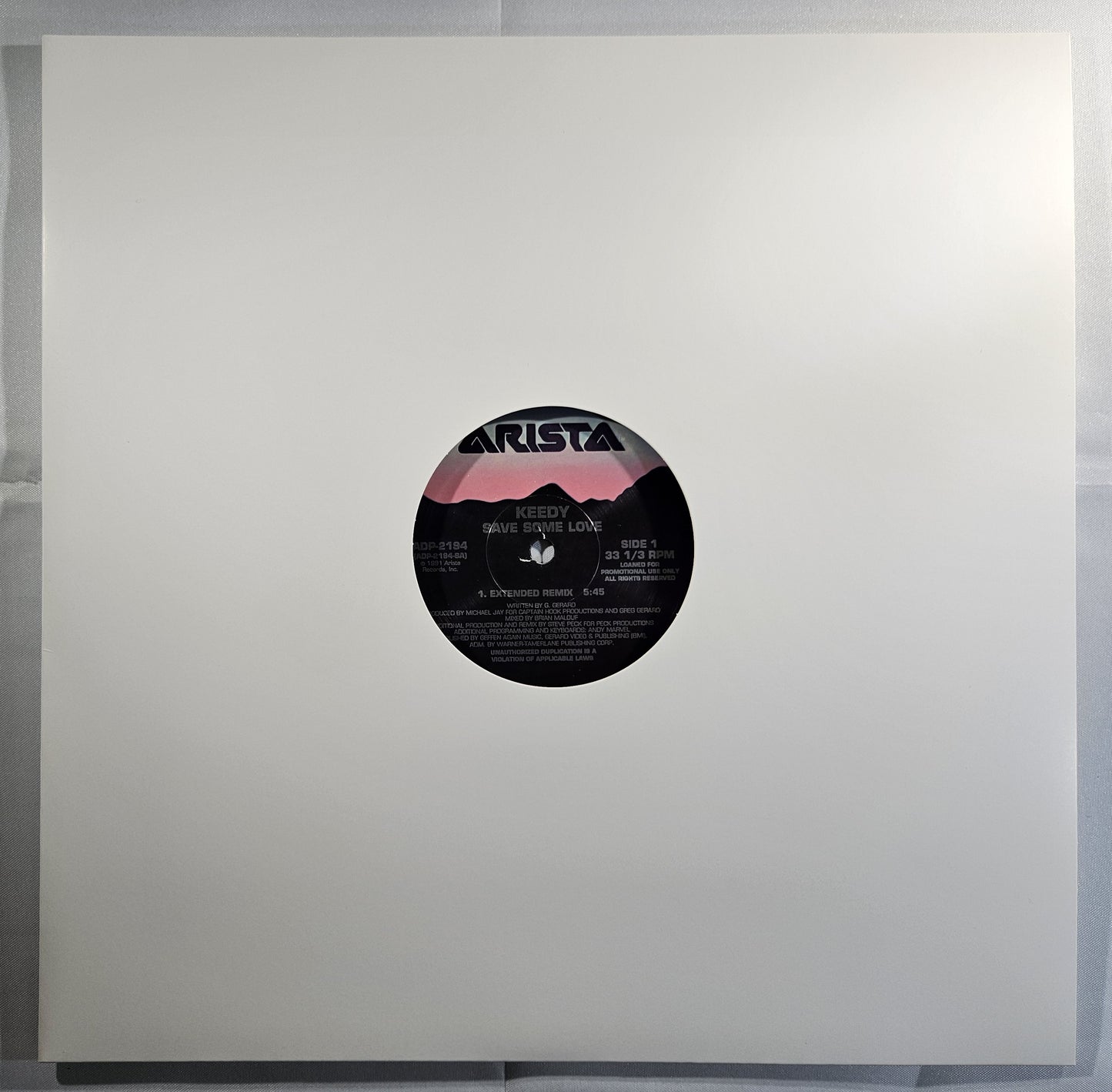 Keedy - Save Some Love [1991 Promo] [Used Vinyl Record 12" Single]