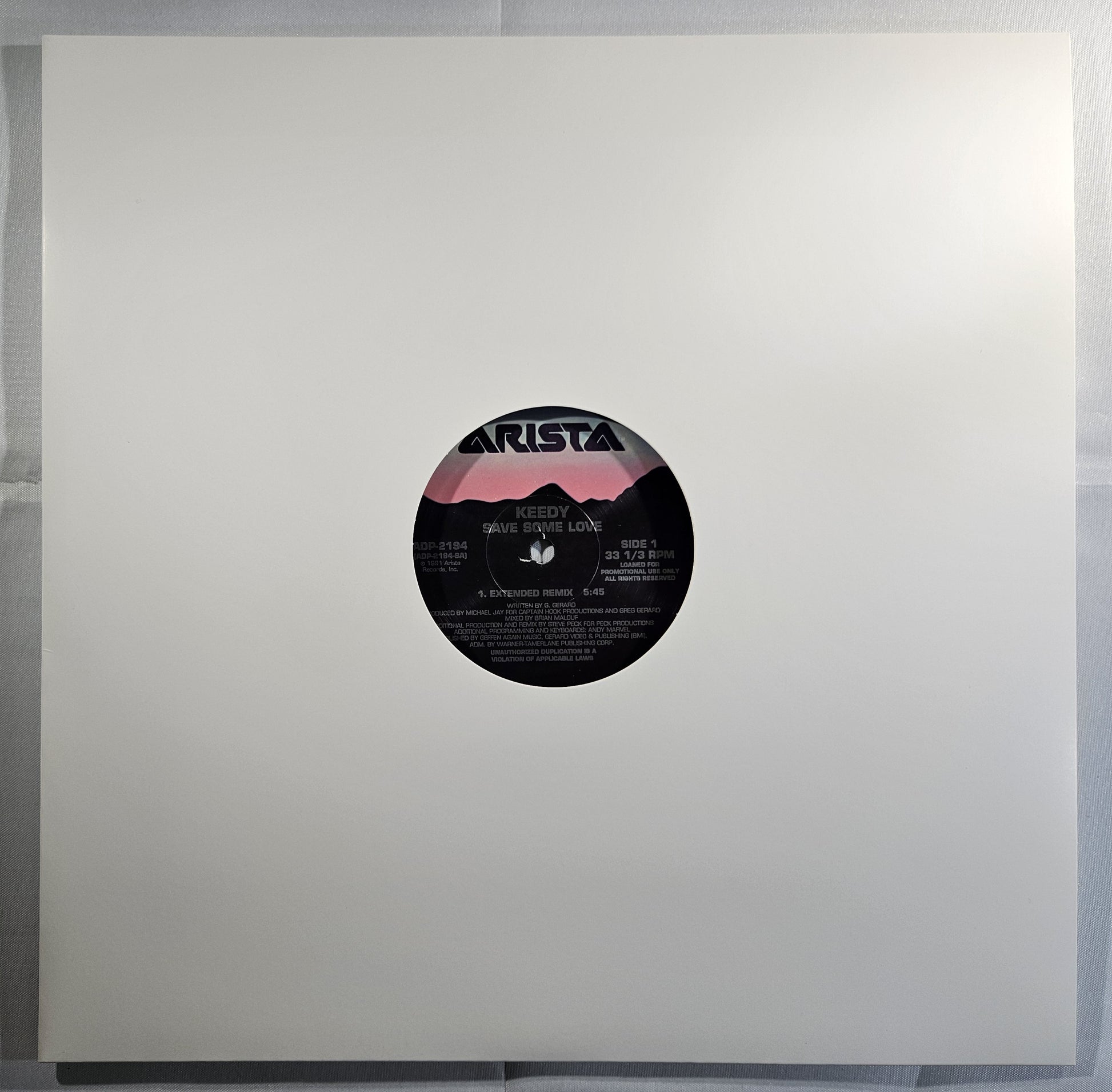 Keedy - Save Some Love [1991 Promo] [Used Vinyl Record 12" Single]