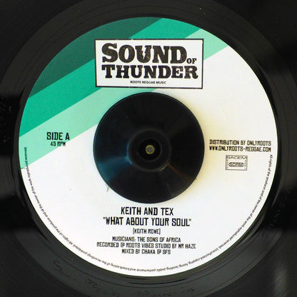 Keith & Tex - What About Your Soul [2020 45RPM] [New Vinyl Record 7" Single]