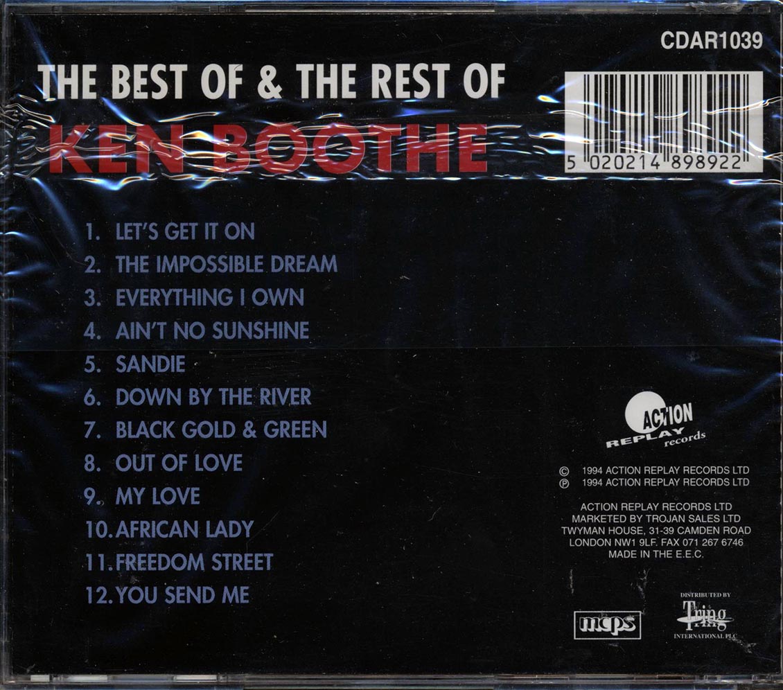 Ken Boothe - The Best Of & The Rest Of Ken Boothe [1994 Compilation] [New CD]
