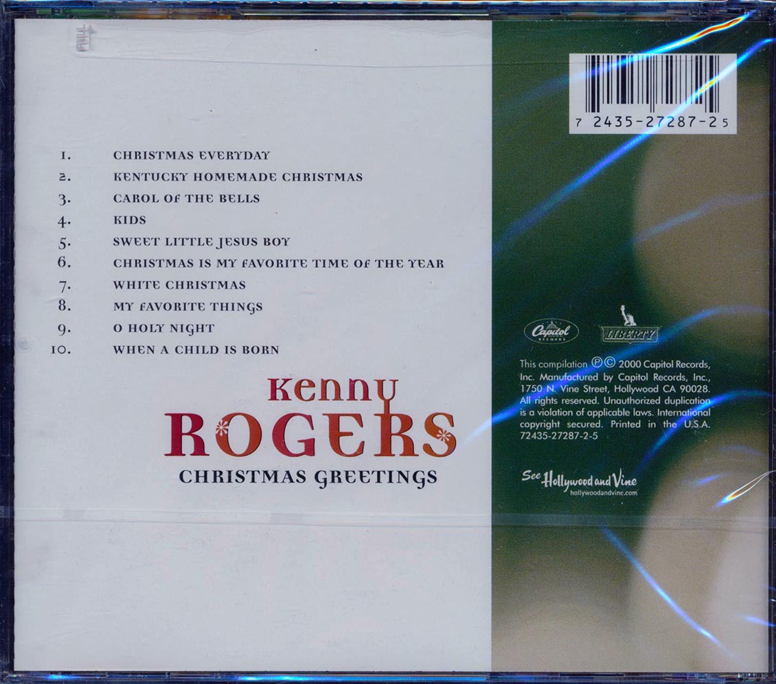 Kenny Rogers - Christmas Greetings [2000 Reissue Remastered] [New CD]