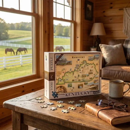 Kentucky 1000 Piece Jigsaw Puzzle Xplorer Maps
