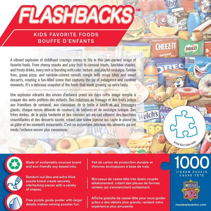 Kids' Favorite Food Flashbacks 1000 Piece Jigsaw Puzzle MasterPieces
