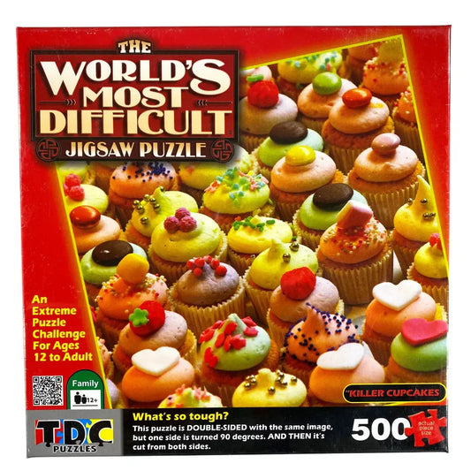 Killer Cupcakes 500 Piece Double-Sided Jigsaw Puzzle TDC