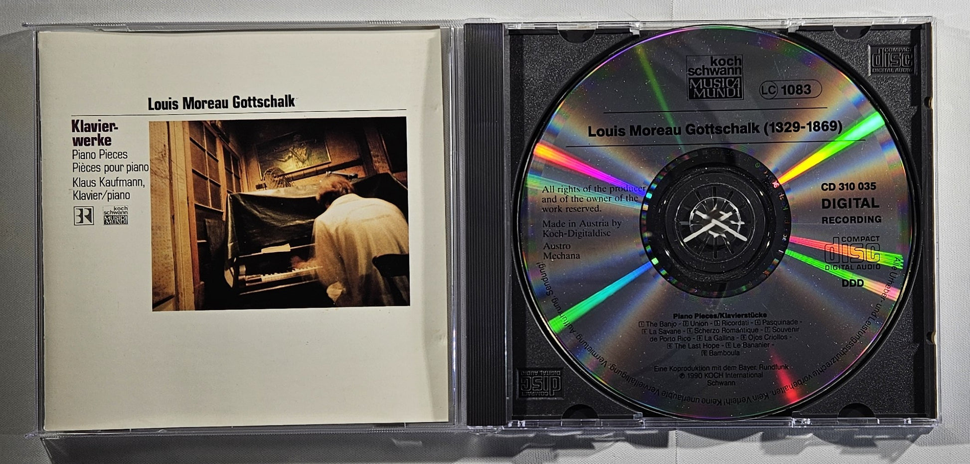 Klaus Kaufmann - Klavierwerke, Piano Pieces, Pièces Pour Piano [1990 Used CD]