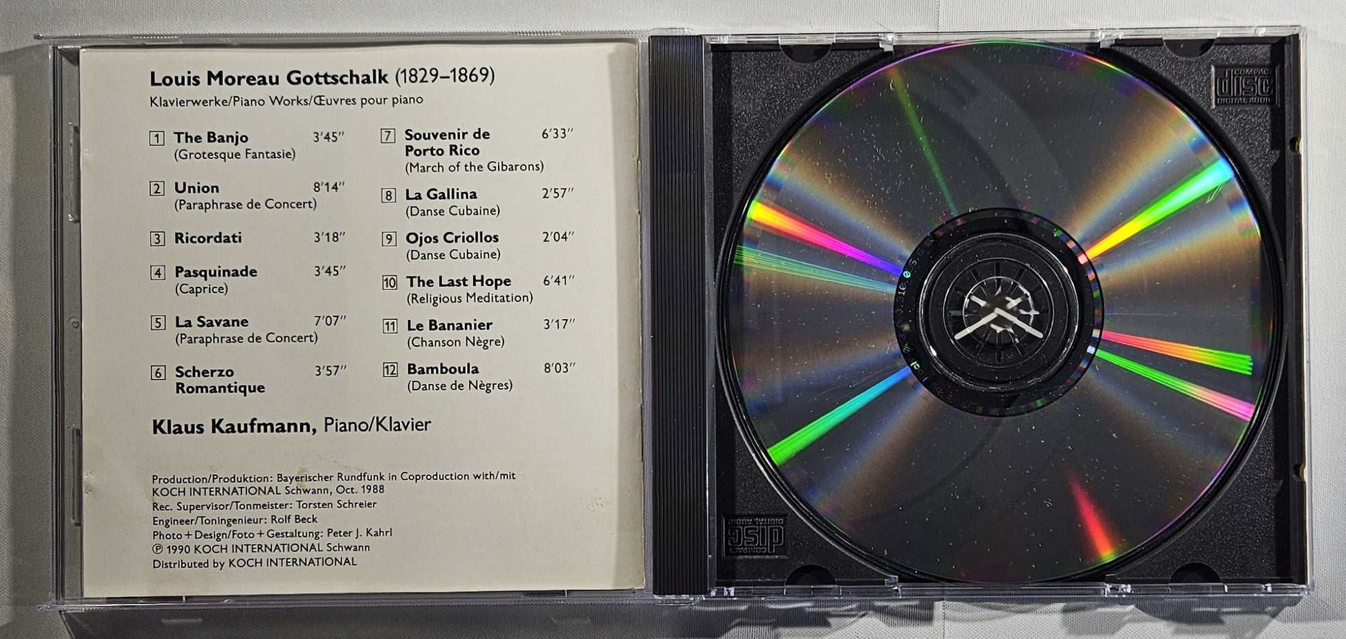 Klaus Kaufmann - Klavierwerke, Piano Pieces, Pièces Pour Piano [1990 Used CD]