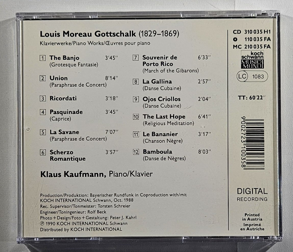 Klaus Kaufmann - Klavierwerke, Piano Pieces, Pièces Pour Piano [1990 Used CD]