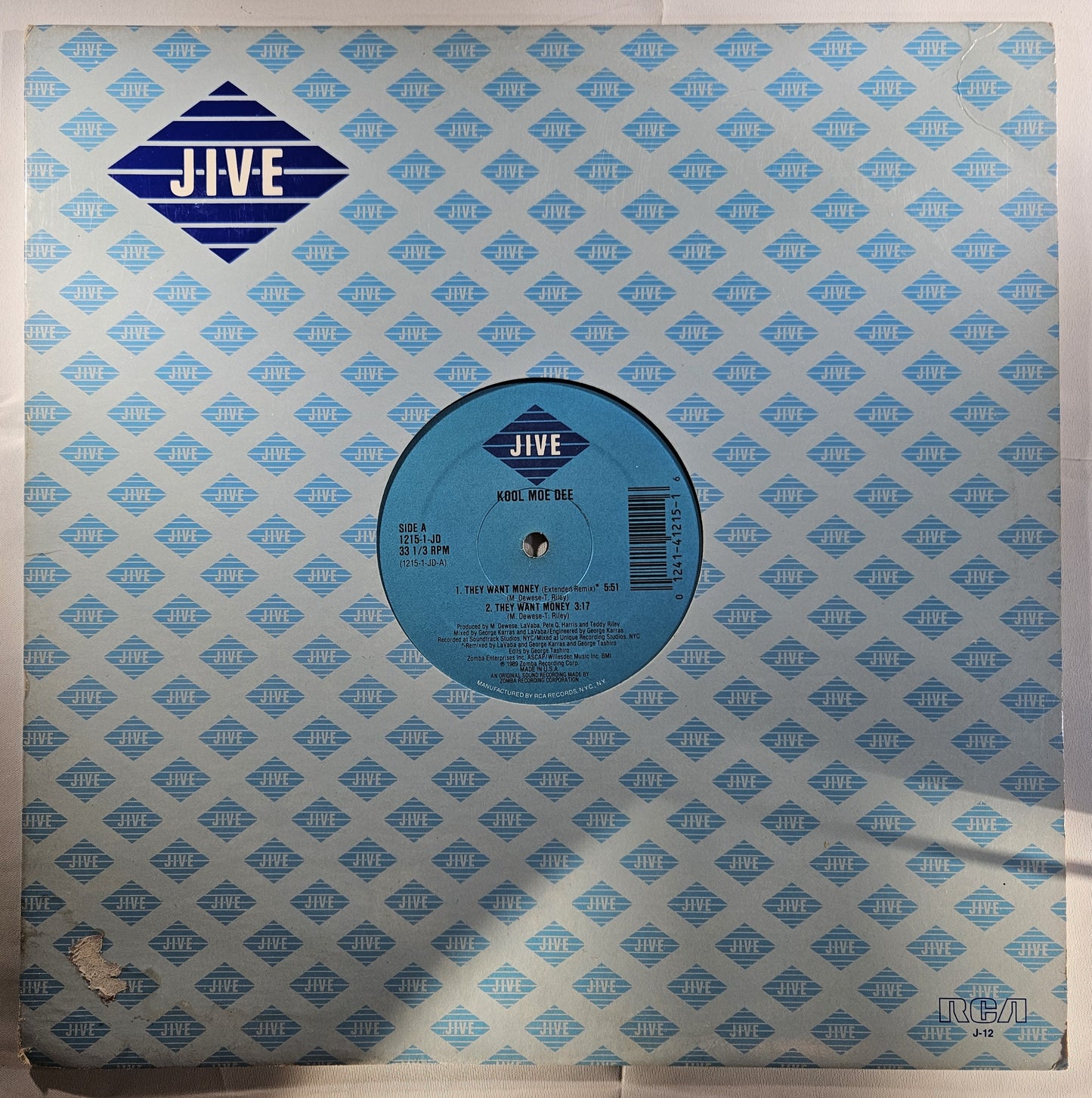 Kool Moe Dee - They Want Money [1989 Used Vinyl Record 12" Single]