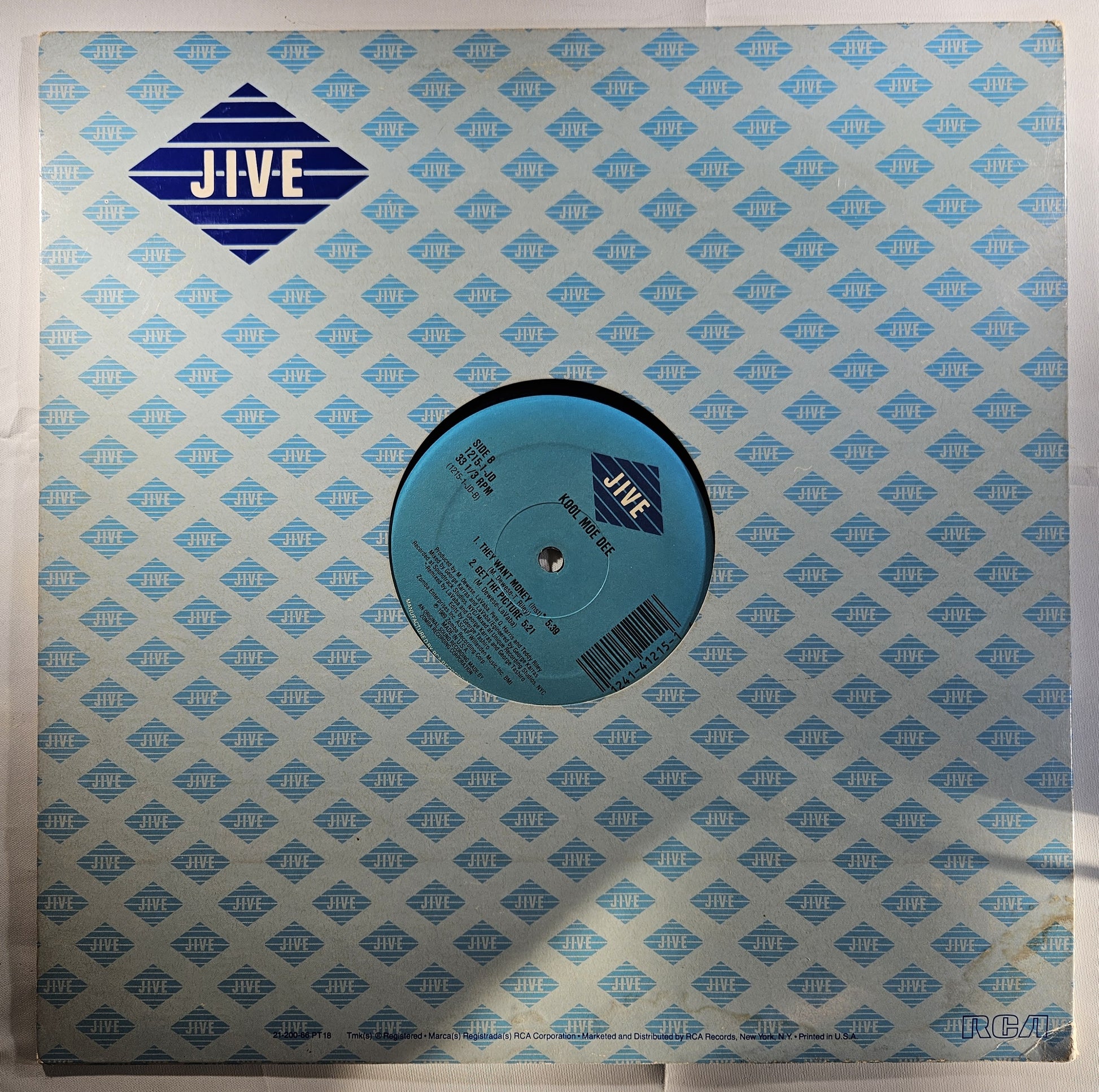 Kool Moe Dee - They Want Money [1989 Used Vinyl Record 12" Single]