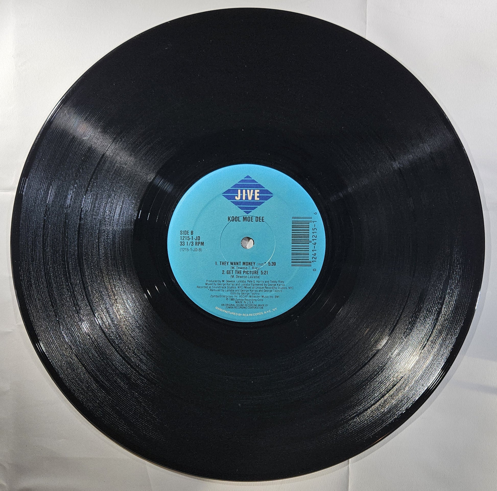 Kool Moe Dee - They Want Money [1989 Used Vinyl Record 12" Single]