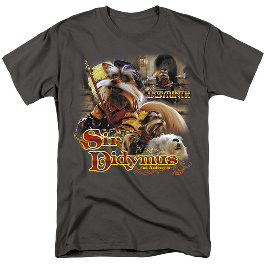 Labyrinth Sir Didymus Mens T Shirt Charcoal Officially Licensed