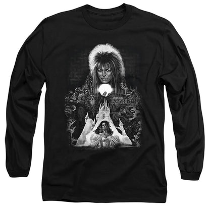 Labyrinth Castle Mens Long Sleeve Shirt Black Officially Licensed Officially Licensed