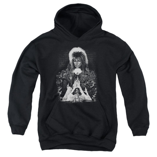 Labyrinth Castle Kids Youth Hoodie Black Officially Licensed