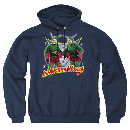 I Love Lucy In Another World Mens Hoodie Navy Officially Licensed