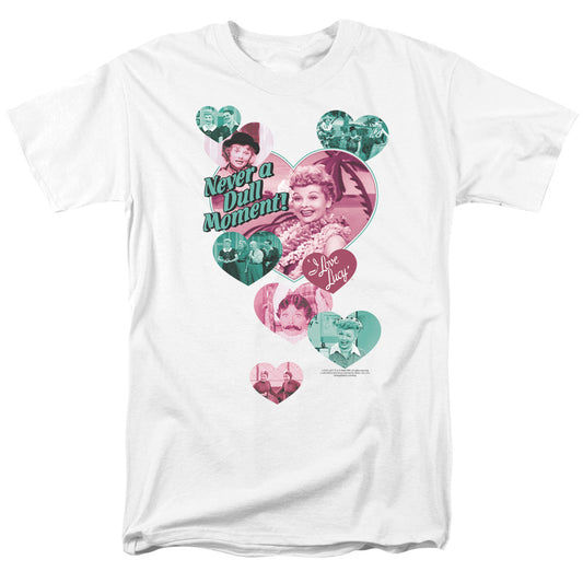 I Love Lucy Never A Dull Moment Mens T Shirt White Officially Licensed