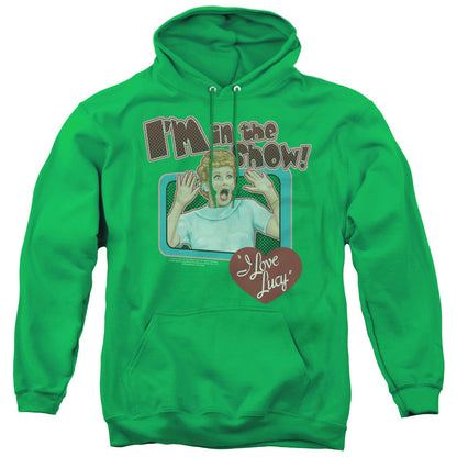 I Love Lucy Put Me In The Show Mens Hoodie Kelly Green Officially Licensed