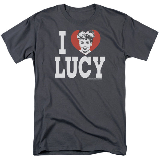 I Love Lucy I Love Lucy Mens T Shirt Charcoal Officially Licensed
