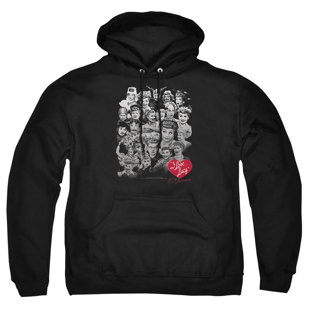 I Love Lucy 60 Years Of Fun Mens Hoodie Black Officially Licensed