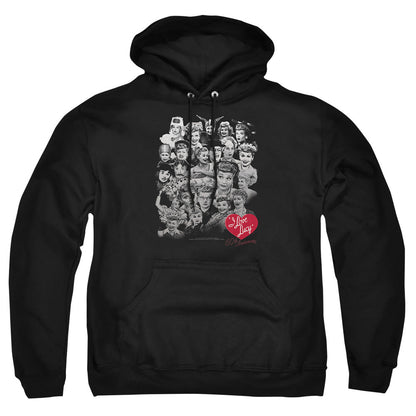 I Love Lucy 60 Years Of Fun Mens Hoodie Black Officially Licensed