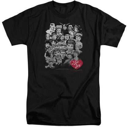 I Love Lucy 60 Years Of Fun Mens Tall T Shirt Black Officially Licensed