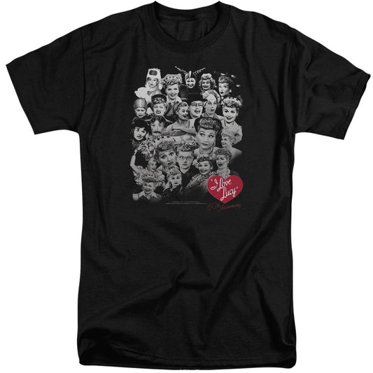 I Love Lucy 60 Years Of Fun Mens Tall T Shirt Black Officially Licensed