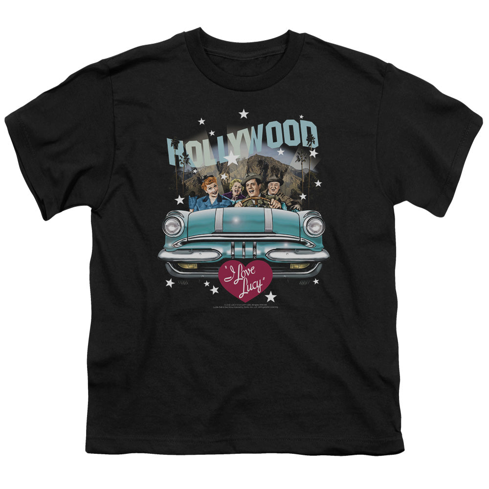 I Love Lucy Hollywood Road Trip Kids Youth T Shirt Black Officially Licensed