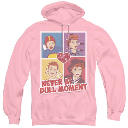 I Love Lucy Panels Mens Hoodie Pink Officially Licensed