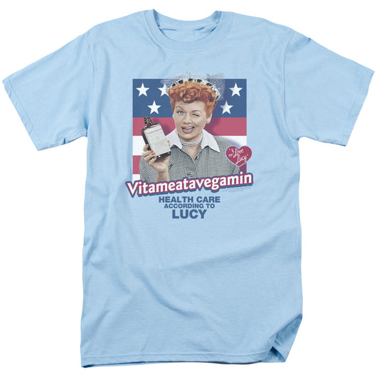I Love Lucy Health Care Mens T Shirt Light Blue Officially Licensed