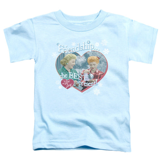 I Love Lucy the Best Present Toddler Kids Youth T Shirt Light Blue Officially Licensed