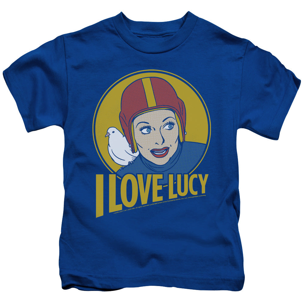 I Love Lucy Lb Super Comic Juvenile Kids Youth T Shirt Royal Blue Officially Licensed