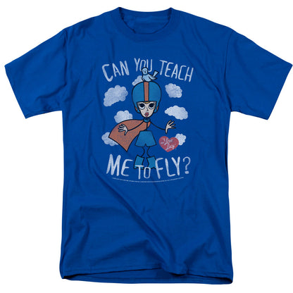 I Love Lucy Fly Mens T Shirt Royal Blue Officially Licensed