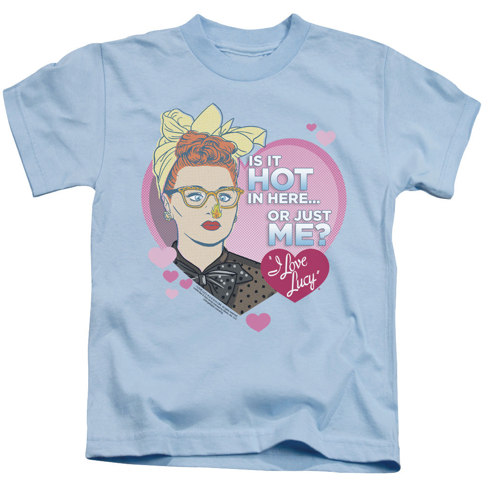 I Love Lucy Hot Juvenile Kids Youth T Shirt Light Blue Officially Licensed
