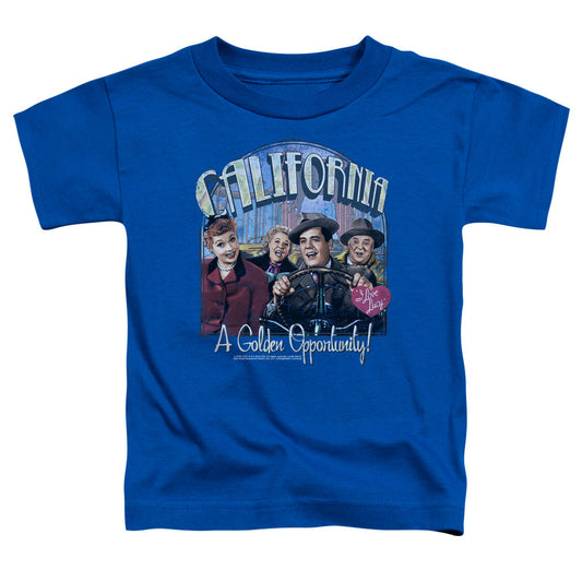 I Love Lucy Golden Opportunity Toddler Kids Youth T Shirt Royal Blue Officially Licensed