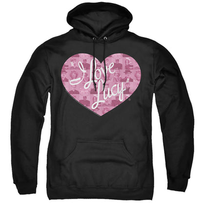 I Love Lucy Many Moods Logo Mens Hoodie Black Officially Licensed