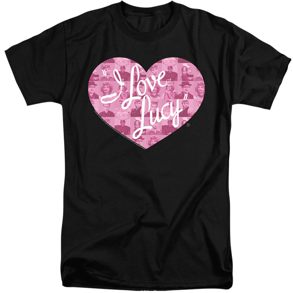 I Love Lucy Many Moods Logo Mens Tall T Shirt Black Officially Licensed