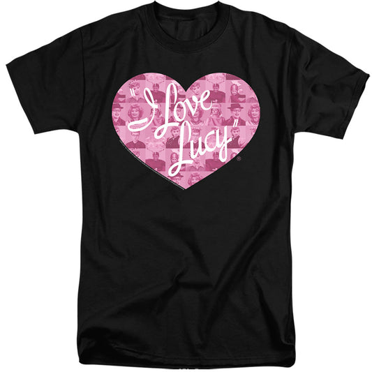 I Love Lucy Many Moods Logo Mens Tall T Shirt Black Officially Licensed