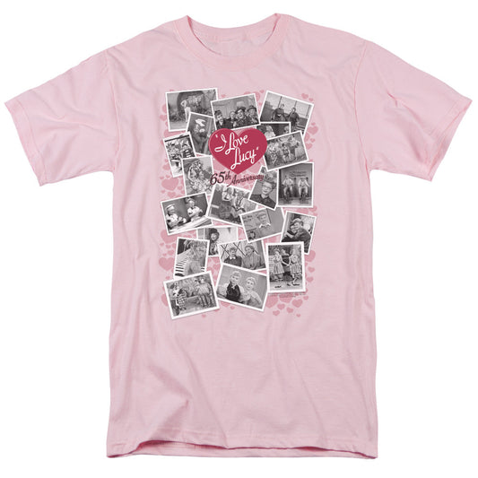 I Love Lucy 65Th Anniversary Mens T Shirt Pink Officially Licensed