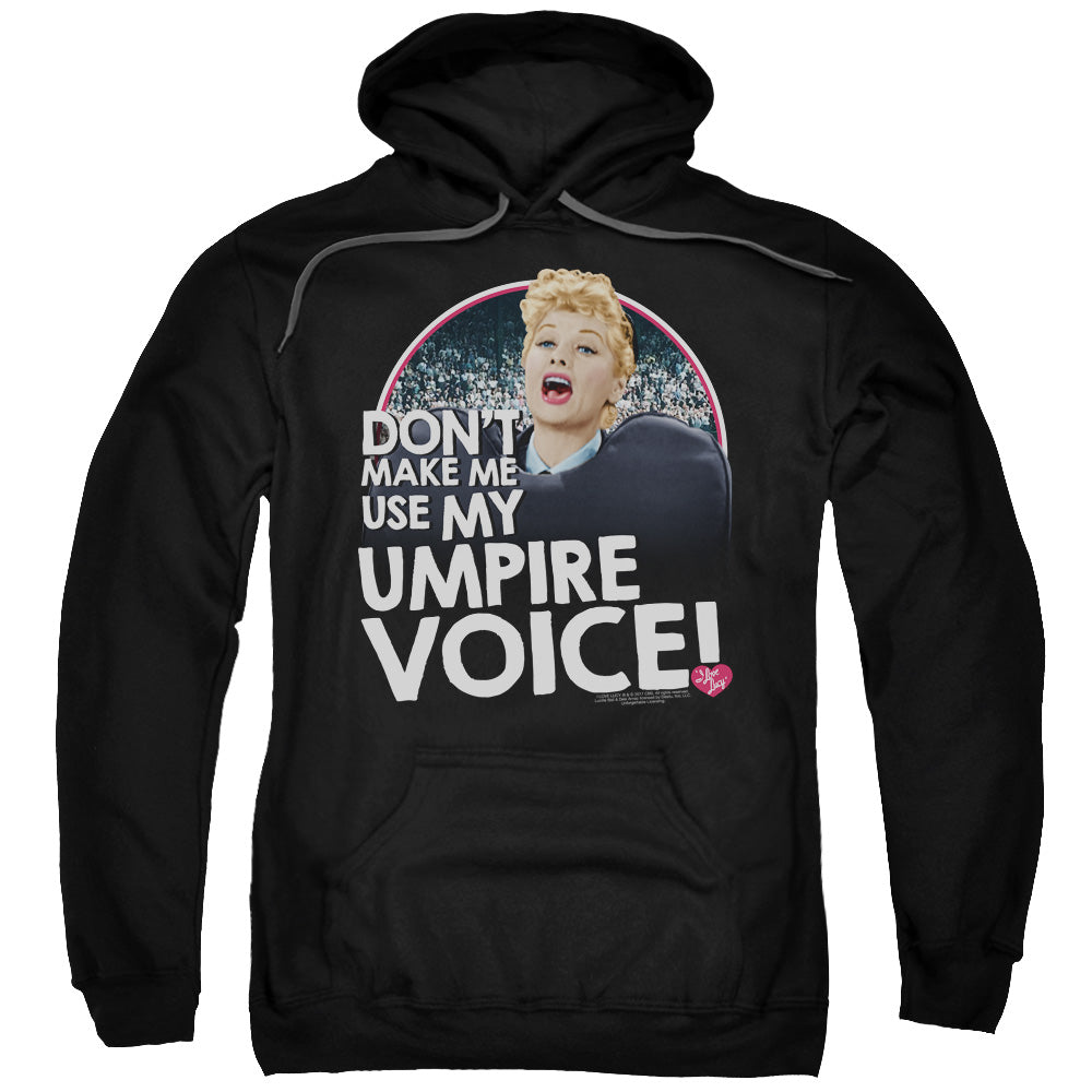 I Love Lucy Umpire Mens Hoodie Black Officially Licensed
