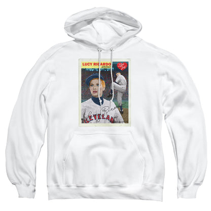 I Love Lucy Trading Card Mens Hoodie White Officially Licensed