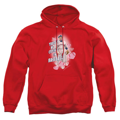 I Love Lucy No Crying In Baseball Mens Hoodie Red Officially Licensed