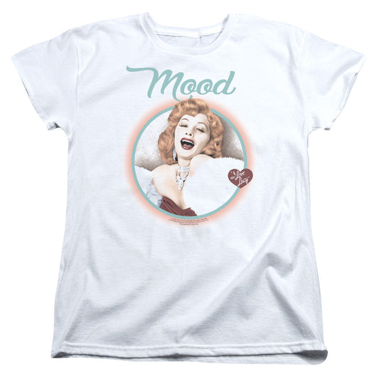I Love Lucy Mood S S Women's Tee White Officially Licensed