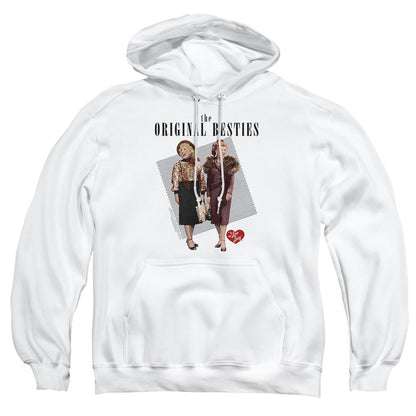 I Love Lucy Original Bestie Mens Hoodie White Officially Licensed