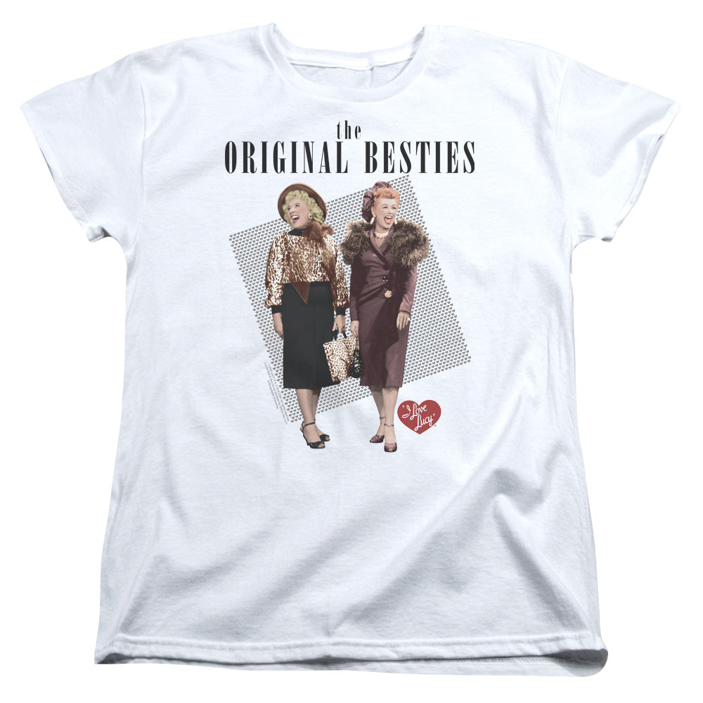 I Love Lucy Original Bestie S S Women's Tee White Officially Licensed
