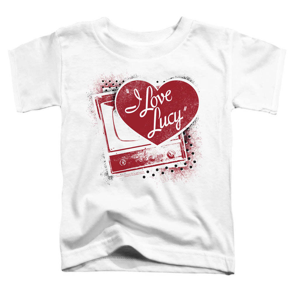 I Love Lucy Spray Paint Heart Toddler Kids Youth T Shirt White Officially Licensed
