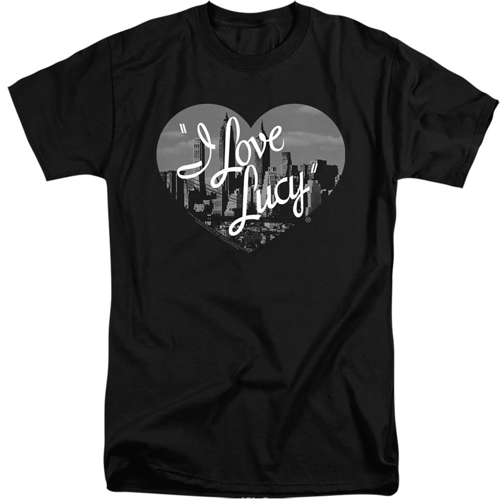 I Love Lucy Nostaic City Mens Tall T Shirt Black Officially Licensed