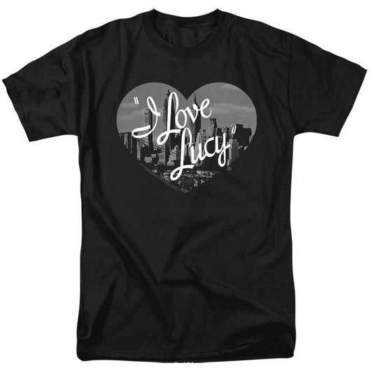 I Love Lucy Nostaic City Mens T Shirt Black Officially Licensed