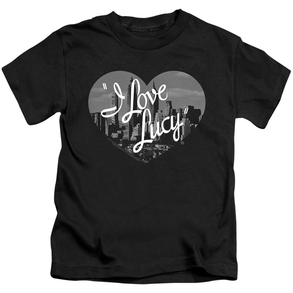 I Love Lucy Nostaic City Juvenile Kids Youth T Shirt Black Officially Licensed
