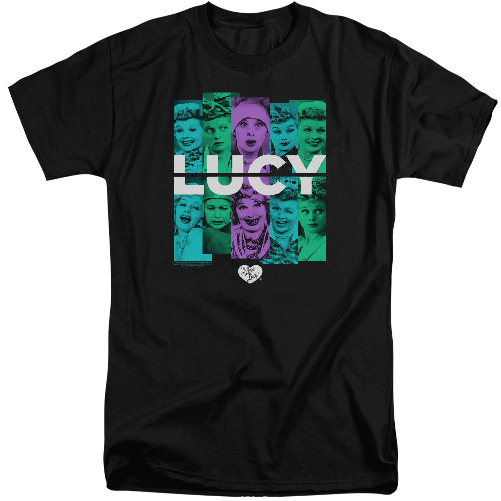 I Love Lucy Shades Of Lucy Mens Tall T Shirt Black Officially Licensed
